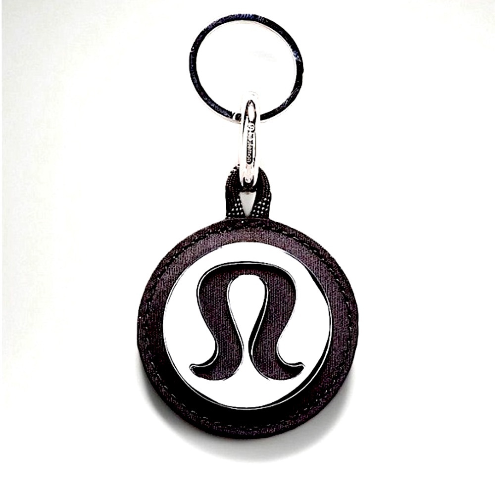 Lululemon BLACK Bag Charm & Keychain with Mirror BNWT